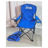 Devon Blue Portable Folding Camping Chair w/ Bag
