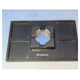 Brookstone Black Wood Valet Desk Organizer Tray