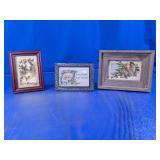 Framed Vintage Christmas Postcard Art