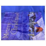 Merry Christmas Santa Sleigh Outdoor Flag