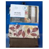 Mainstays 84-Inch Window Curtain Set