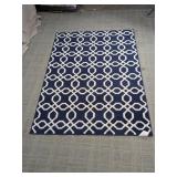 Threshold Navy Blue Trellis Area Rug