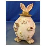 Resin Rabbit Figurine With Hat