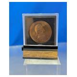 George Washington 1789 Coin Medal & Display Case