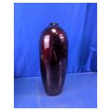 Burgundy Gloss Finish Decorative Vase