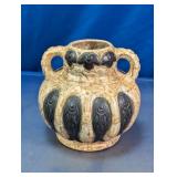 Czechoslovakian Crackle Glaze Art Pottery Vase