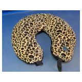 Leopard Print U-Shaped Neck Pillow