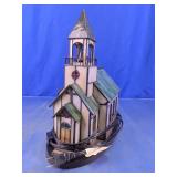 Stained Glass Style Chapel Accent Lamp