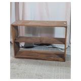 Vintage Mid-Century 3-Tier Wooden Bookshelf Unit