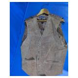 YS Pointe 70 Brown Suede Leather Western Vest