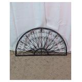 Wrought Iron Semi-Circle Scrollwork Wall Decor