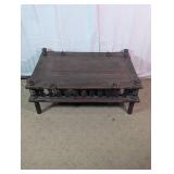 Antique Wooden Indian Door Style Coffee Table