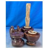 Brown Porcelain Electrical Insulators Assortment