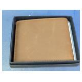 Leather Bifold Wallet With Gift Box