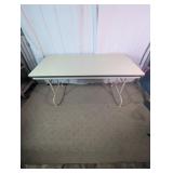 Vtg Rectangular Utility Folding Table
