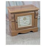 Vintage High Stand Country Oak Cabinet