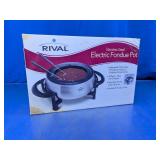 Rival Stainless Steel Electric Fondue Pot Set