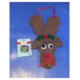 Felt Reindeer Ornament & Candy Ornaments Set