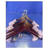 Wooden Suit Hangers with Clips Assortment