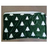 Christmas Tree Pattern Plush Blanket