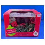 Christmas LED Candle Centerpiece & Jar Decor