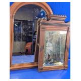 Vtg Eastlake & Arched Wooden Wall Mirrors