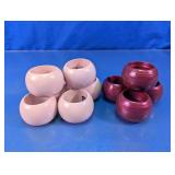 Pink & Purple Round Napkin Rings