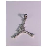 Rhinestone Jordan Pendant