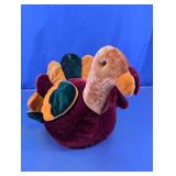 Plush Velvet Turkey Table Centerpiece Decor