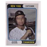 1974 TOPPS DUKE SIMS CARD