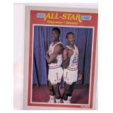 1989 FLEER HOF OLAJUWON/DREXLER CARD
