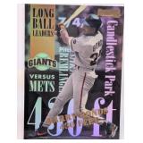 INSERT CARD LONG BALL LEADERS BARRY BONDS