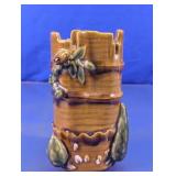 Woodland Bamboo Style Glass Vase