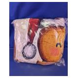 Christmas Gingerbread Plush Blanket Set