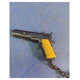 Vtg Captain Jack Pistol Keychain