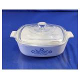 Corning Ware Blue Cornflower 1 Qt Casserole Dish