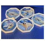 Franklin Mint Seal Pup Porcelain Plates