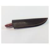 Damascus Steel Fixed Blade Knife & Sheath