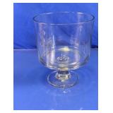 Glass Trifle Bowl & Pedestal Stand Set