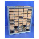 Vtg Metal 40-Drawer Small Parts Cabinet