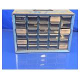 Vtg Metal 30-Drawer Small Parts Organizer