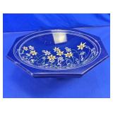 Hand-Painted Cobalt Octagonal Bowl