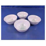 White Glass Bowls Assortment