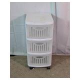 StyleMaster 3-Drawer Rolling Storage Cart