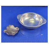 Wilton Armetale Bowl & Leaf Trinket Dish