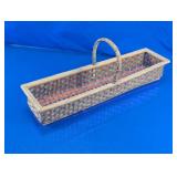 Woven Handled Rectangular Basket