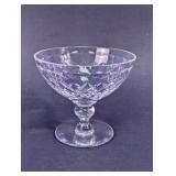 Faceted Glass Dessert Coupe