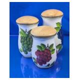 Casa Vero Hand-Painted Ceramic Canisters