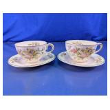 Floral Ceramic Tea Cup & Saucer Set