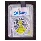 2025 $1 Dr. Seuss Grinch PCGS MS70 Silver Coin